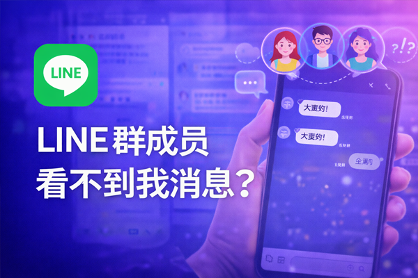 LINE 群成员看不到我消息？