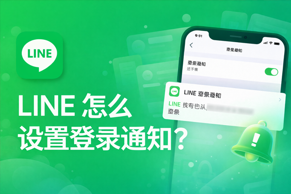 LINE 怎么设置登录通知？