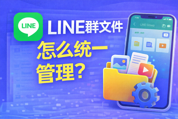 LINE群文件怎么统一管理？